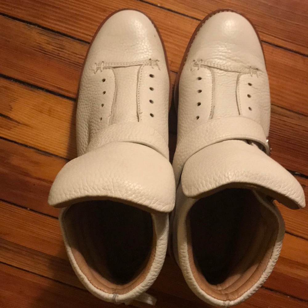 Coach platform booties.